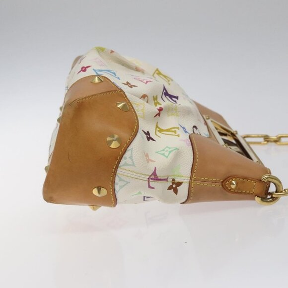 LOUIS VUITTON Monogram Multicolor Judy MM Bag 2Way White M40255 LV Auth 125291 - Picture 5 of 16